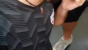 Sucking married man's dick in public toilet, caught by cleaner