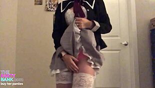 Amateur Girl Strips And Dildos Pussy