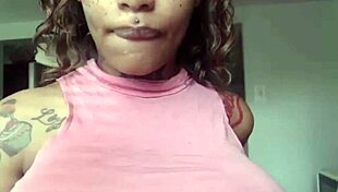 Boldly Showing Off Huge Tits