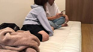 Younger Girlfriend Watches Hentai, Couple Starts Fucking