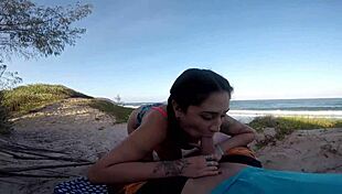 Sumaya Ganesha Fucks Publicly On The Beach.