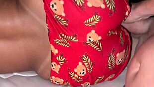 wife's thirsty for dick, provokes husband in bed!