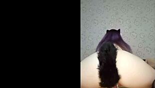 horny kitty says, ride that big cock hard in cowgirl position