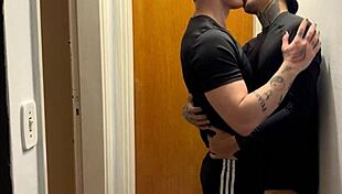 Hey, caught these young guys kissing on camera!