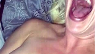 Blonde MILF Engages in Intriguing Homemade Activity