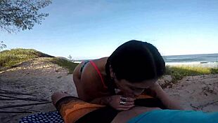 Sumaya Ganesha Fucks Publicly On The Beach.