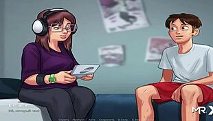 want to fuck this chubby milf in headphones?