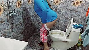 real indian pakistani stepsister recorded pissing and masturbating in arab bathroom
