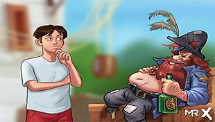 summertime saga milf gives stress-relieving handjob in cartoon episode 4.75