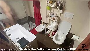 Guy Spied On During Shower Masturbation In Suggestive Gay Encounter