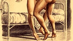 vintage erotic illustration from antique times