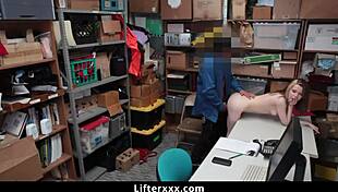 LP OFFICER FUCKED BUSTY BLONDE TEEN 18+ AT SHOP - LIFTERXXX