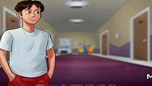 summertime saga milf gives stress-relieving handjob in cartoon episode 4.75