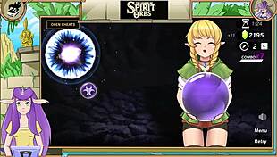 Fucking Blonde Linkle in Hentai with Blowjob and Masturbation