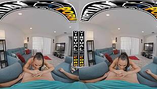 in virtual reality, i do chores with stepmom carmela clutch and we end up fucking