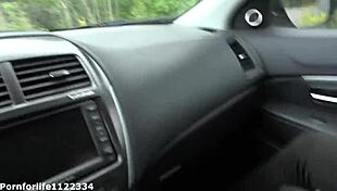 Sweet Hitchhiker Spanked and Fingered in Car