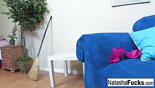 natasha's bold solo masturbation with big tits