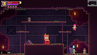 【スカーレット・メイデンの実況プレイ パート2】横スクロのローグライク2階層ボスまで攻略開始！