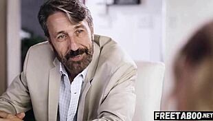 Old Teacher Steve Holmes Invites A Lesbian Student