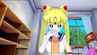 I watched koikatsu sailor moon hentai videos with sex blowjob handjob and cumshot gameplay