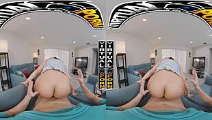 in virtual reality, i do chores with stepmom carmela clutch and we end up fucking