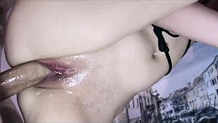 Russian Slut In Stockings Takes Big Dick