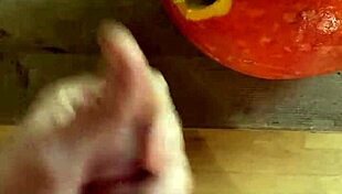 Fuck that pumpkin hard!