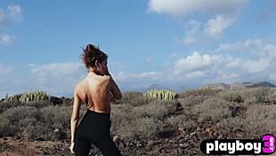 Petite russian teen taya vais poses naked outdoor