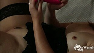 Pandora Blake Rubs Strapon to Orgasm