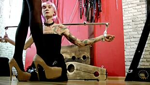 Guy Slave Dances Hot for Dominatrix Nika's Female Superiority