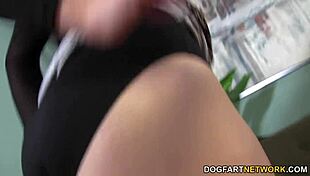 anikka albrite's interracial encounter with mandingo's huge black cock