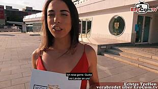 Normal German Man Fucks Brunette Spanish Teen 18+ On Street!