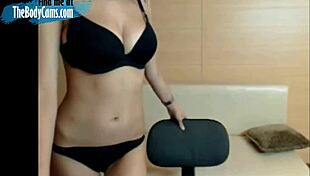 big boobs camgirl teases with homemade masturbation