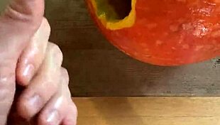 Fuck that pumpkin hard!