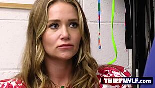 Hot MILF thief gets pussy burst by big police cock