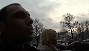 Dirty blonde Anny picked up and intensely ass fucked in Prague