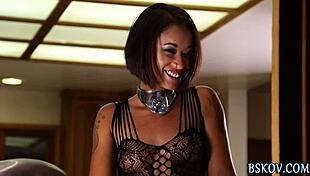 bdsm pornstar gets bound oral fingering in kinky session