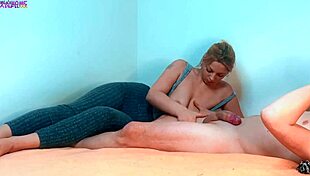 real wife experience - your sensitive cock teased for two big jizz loads