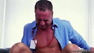 Straight guy earns bonus with first dick