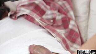 hot brunette teen gina valentina helps stepdad pay bills with sex