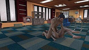 fallout 4 features spanking and anal fucking with brunette