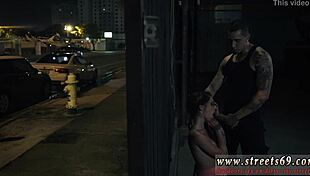 Bound virgin gets dominated outdoors!