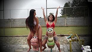 Lis XXX Has Great Sex With Friend On Playground