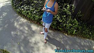 Amateur teen 18+ gets spunked in outdoor hardcore reality! 😏