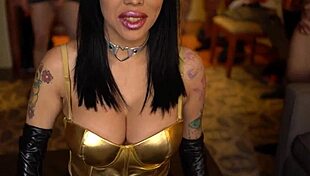 Jasmine Dark Overwhelmed in Intense Bukkake Gangbang Session