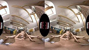 Virtual taboo: In my wild VRsex encounter my cock splits