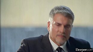 deeper petite alexis gets caught in a couple’s twisted game, bent over for a wild hairy ride