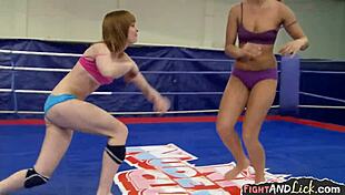 I watch these hot european lesbian wrestlers fight and then they go down on each other, it's so intense!