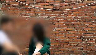 Mexican Teen Sucks Cock Behind School Classrooms In Public