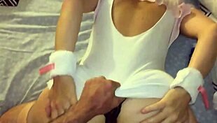 amateur slut gets bent over for doggy blowjob and rimjob